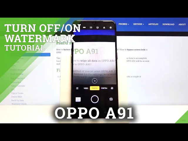 Video thumbnail for How to Disable Camera Watermark in OPPO A91 – Customize Camera Settings