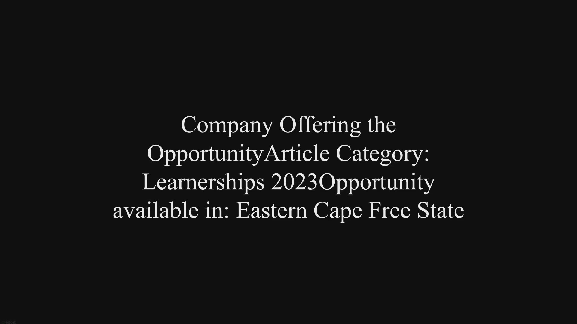 Video thumbnail for Mr Price Foundation Jumpstart Skills Development Programme