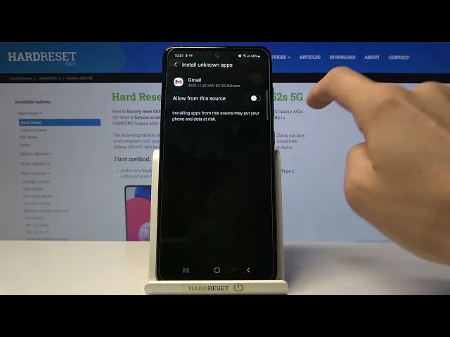 Video thumbnail for How to Allow Unknown Sources on SAMSUNG Galaxy A52s - Download Apps From Unknown Sources