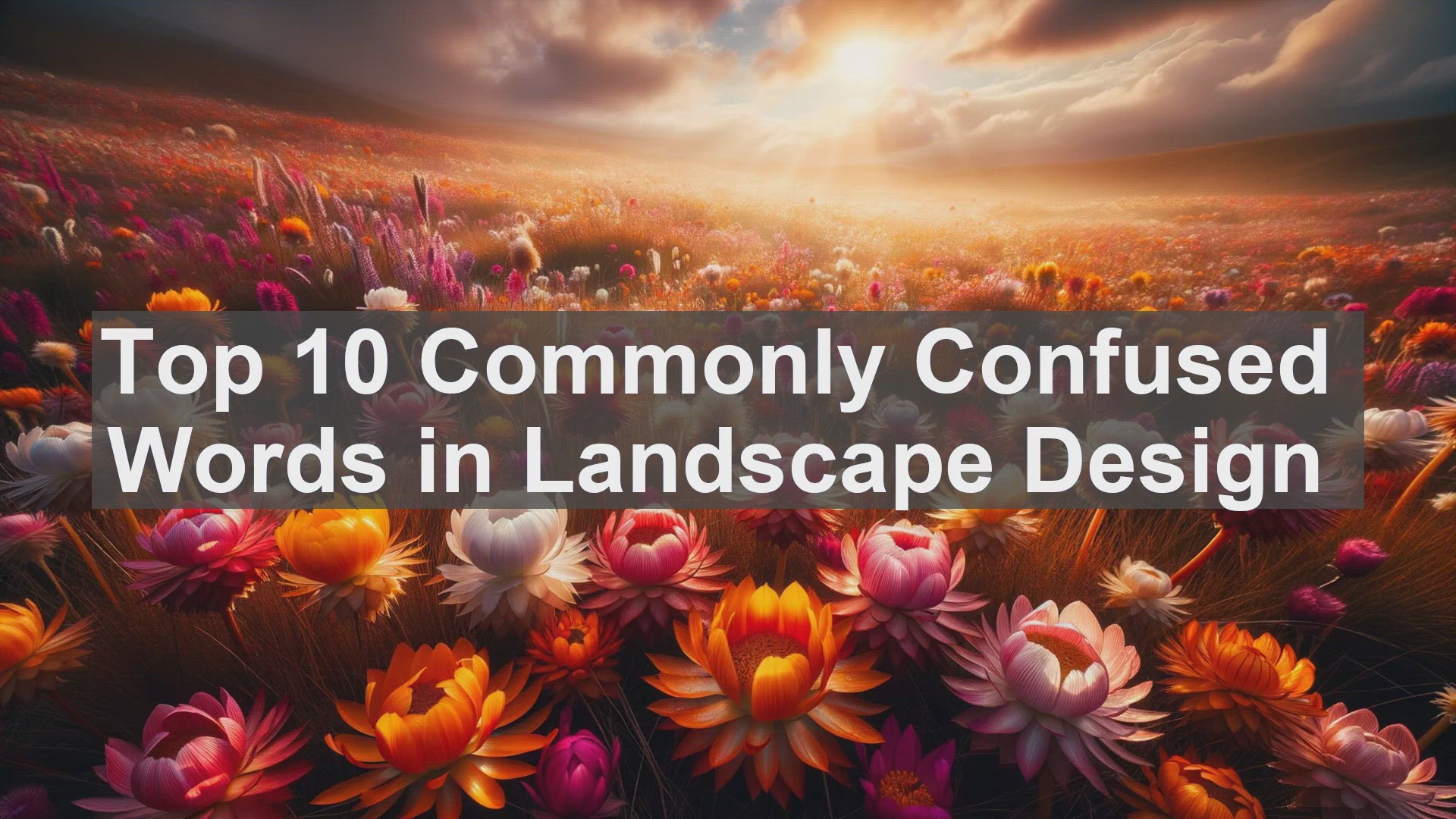 'Video thumbnail for Top 10 Commonly Confused Words in Landscape Design'