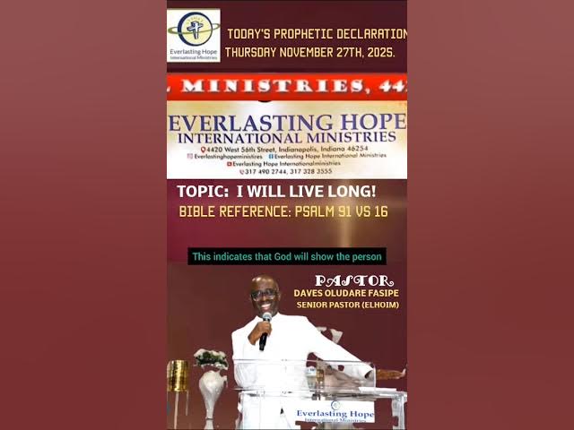 Video thumbnail for PROPHETIC DECLARATION