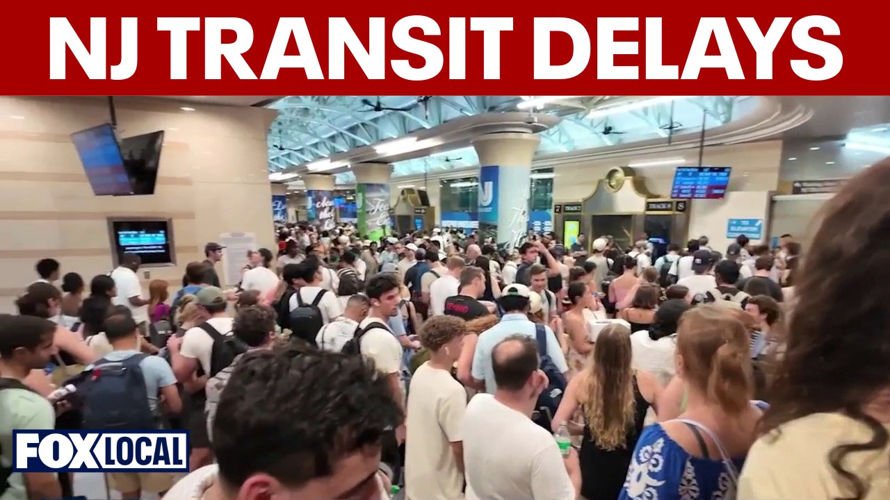 Video thumbnail for NYC heat causes massive delays on NJT, knocks out power to thousands
