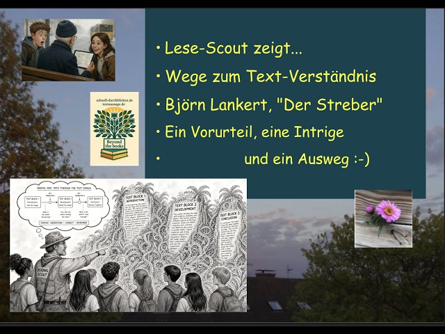 Video thumbnail for Lese-Scout: Kurzgeschichte "Der Streber" sich schnell am Text erklären lassen - mit Schlüsselzitaten