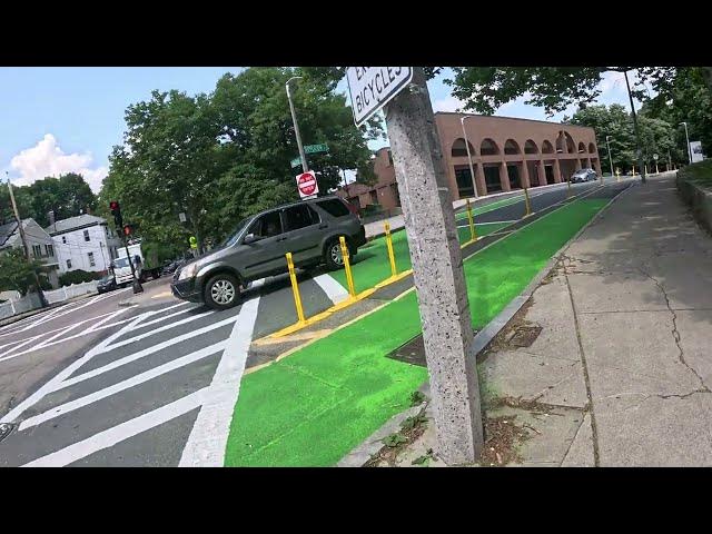 'Video thumbnail for Thrilling and Scenic Bike Ride Through Jamaica Plain in Boston and Onto the Largets Bike Path in City'