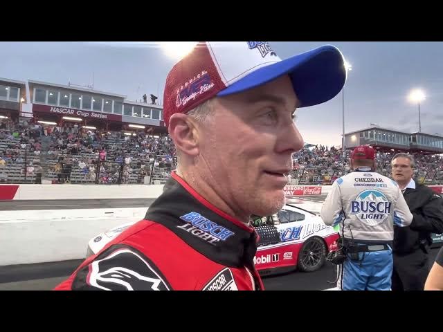 Video thumbnail for Kevin Harvick on racing oval in wet conditions: “A lot More Tolerable Than I Thought”
