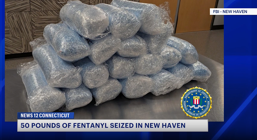 Video thumbnail for FBI seizes 250,000 fentanyl-laced pills in New Haven drug bust
