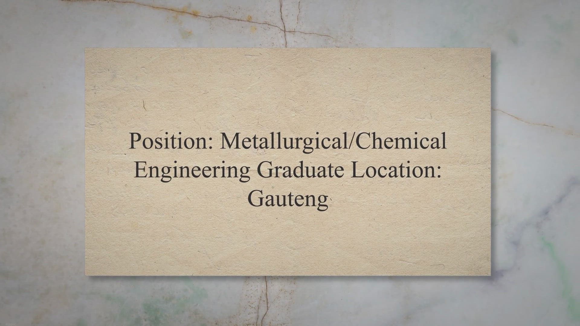 Video thumbnail for Samancor: Metallurgical/Chemical Engineering Graduate