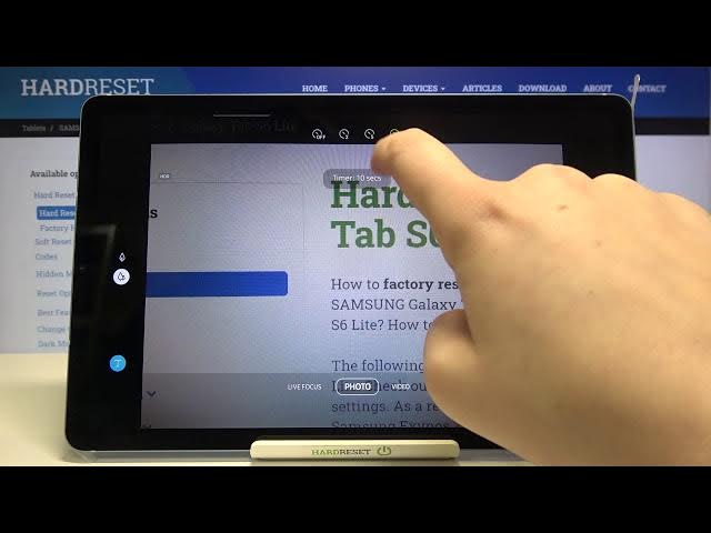 Video thumbnail for How to Use Camera Timer on SAMSUNG Galaxy Tab S6 Lite – Delay Taking Photos
