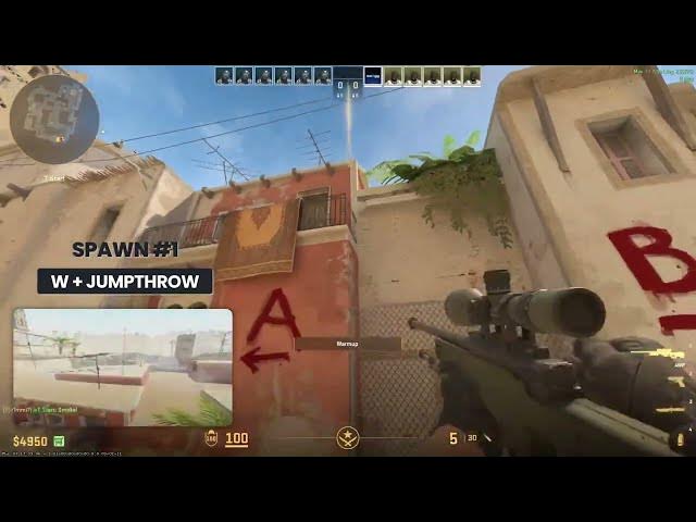 Video thumbnail for MIRAGE INSTANT SMOKE MID RESPAWN 1