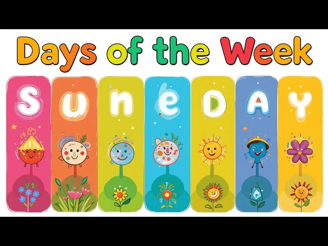 Video thumbnail for Days of the Week| Pre-School Song| Nursery Rhymes|7 days in a week