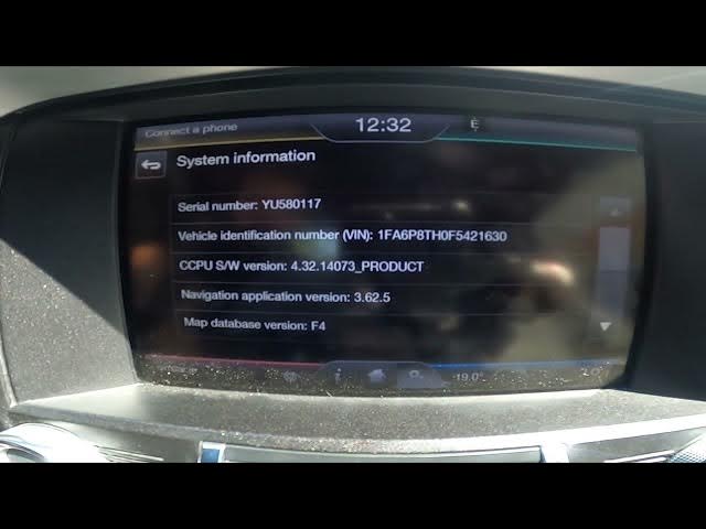 Video thumbnail for How to Check System Information in Ford Mustang VI ( 2014 – now ) -  Find and Manage System Info