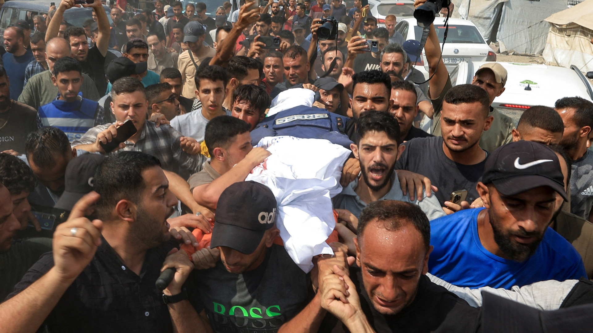 'Video thumbnail for Israel's targeting of journalists in Gaza continues'