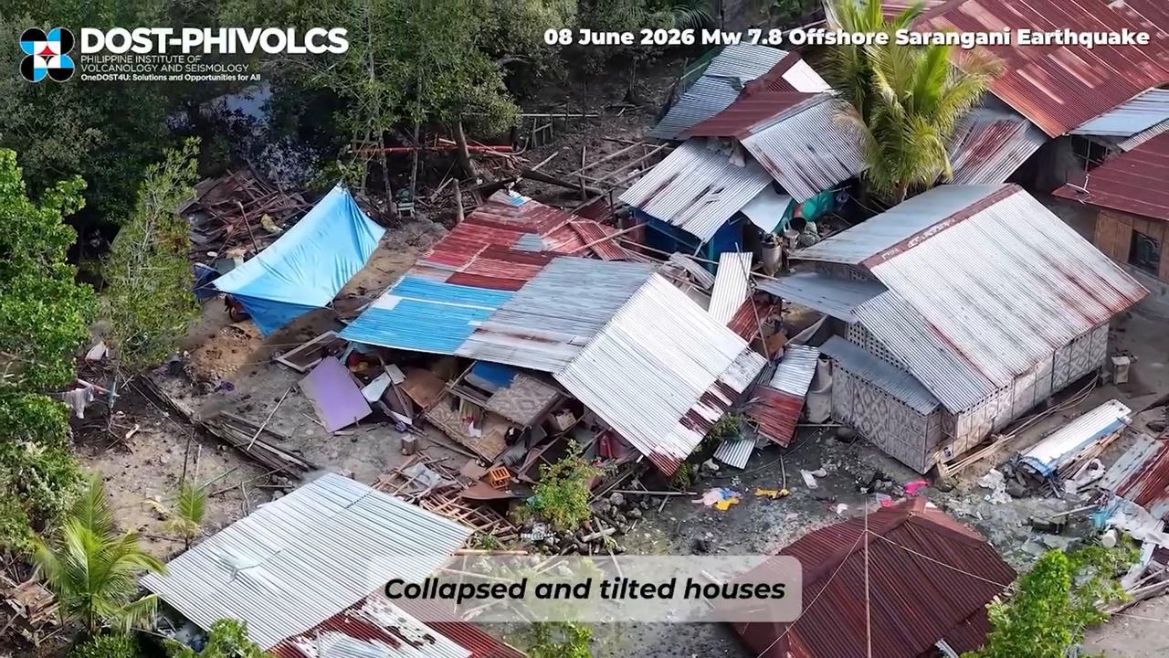 Video thumbnail for Philippines: DRONE - Philippines earthquake death toll rises to 53.
