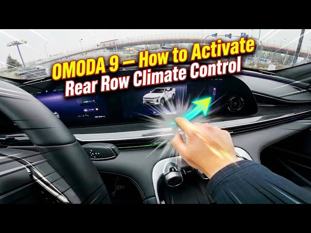 Video thumbnail for OMODA 9 – How to Activate Rear Row Climate Control