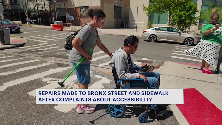 Video thumbnail for Bronx intersection gets ​accessibility repairs following years of complaints