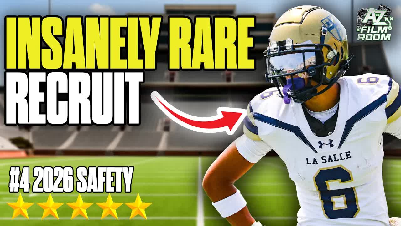 Video thumbnail for a to z sports film room: joey o'brien film breakdown, 5-star db recruit