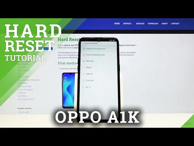Video thumbnail for Factory Reset OPPO A1K – How to Wipe Data & Customized Settings