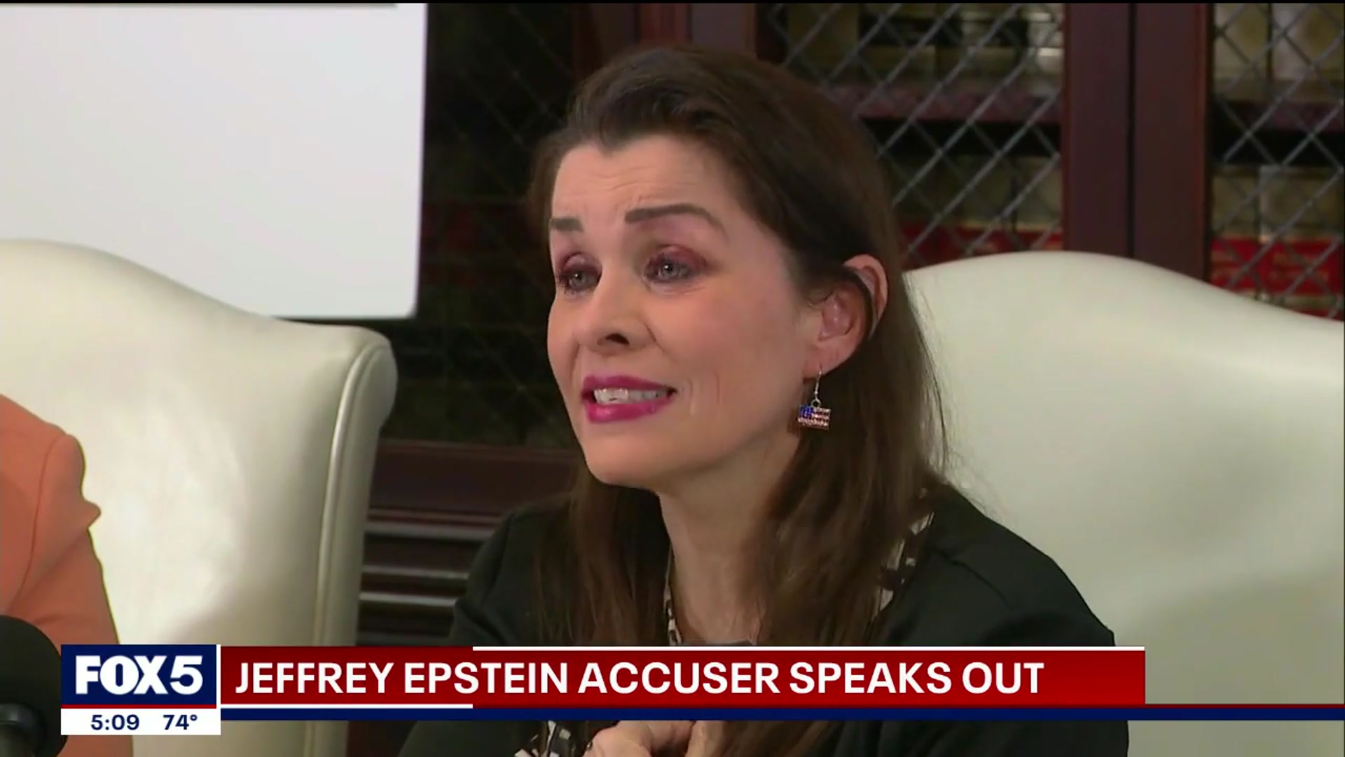 'Video thumbnail for Jeffrey Epstein accuser speaks out'