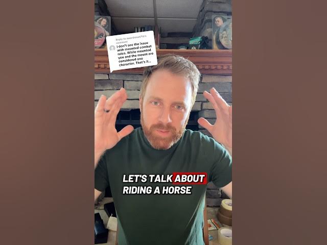 Video thumbnail for DnD’s rules for mounted combat do not explain how space, positioning, or reach