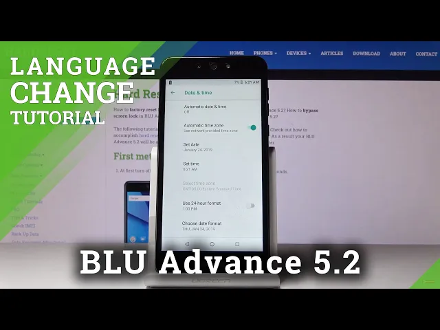 Video thumbnail for How to Change Date & Time BLU Advance 5.2 – Change Time Zone