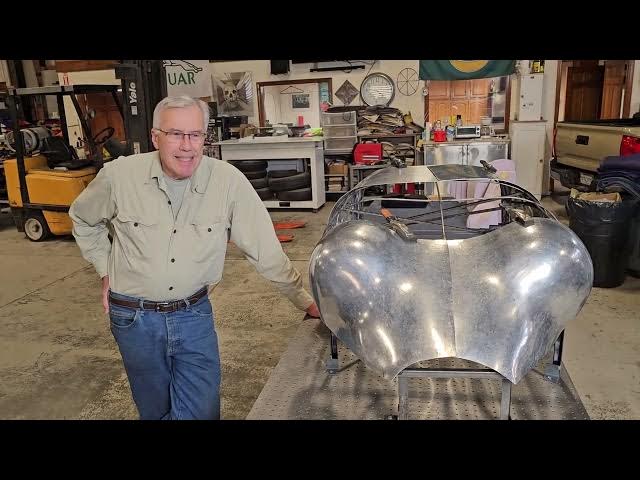 Video thumbnail for Shaping an aluminum engine cowling for a 1929 bi-plane