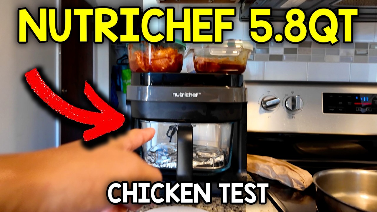 Video thumbnail for Making More Chicken With My Nutrichef 5.8 QT Air Fryer