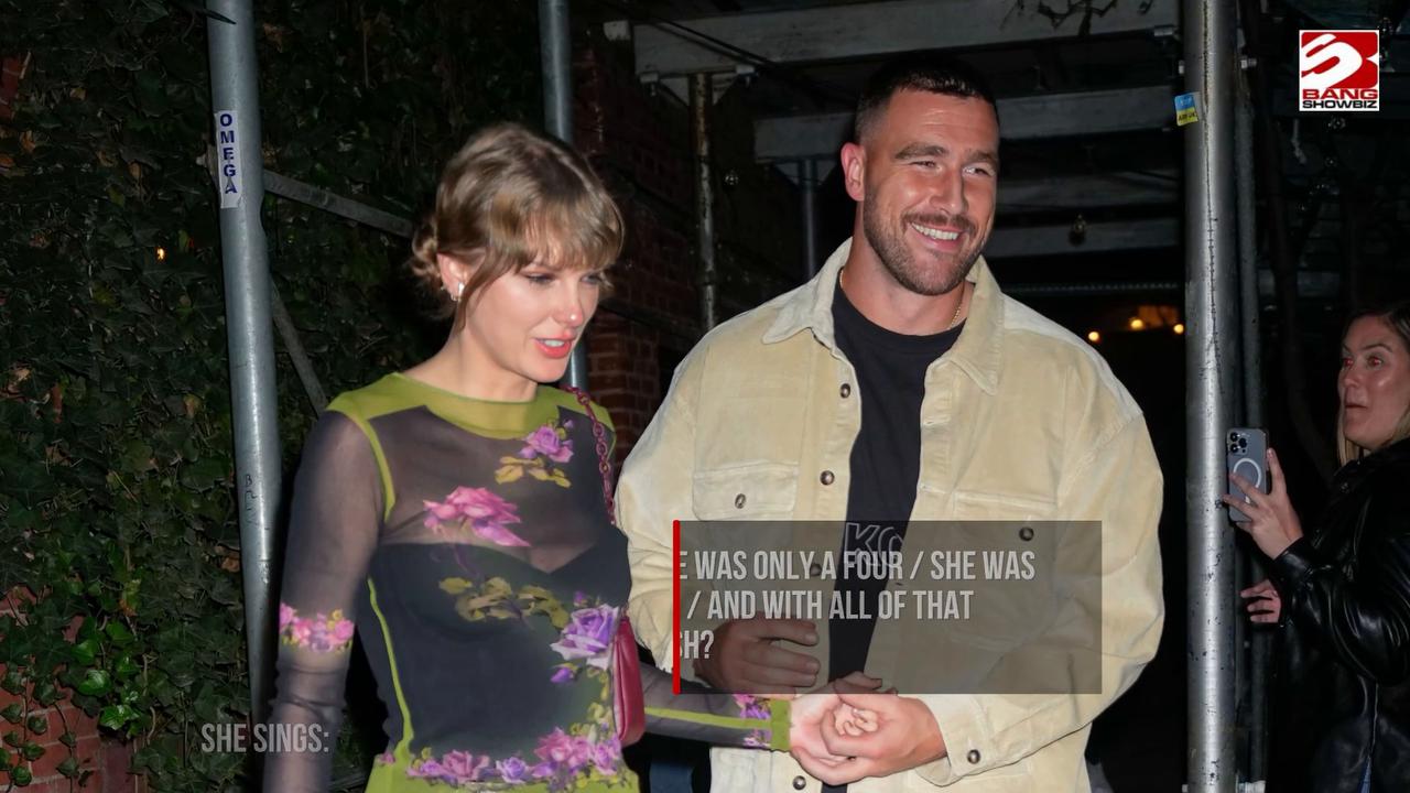 Video thumbnail for Taylor Swift's heartfelt declaration for Travis Kelce on her new song