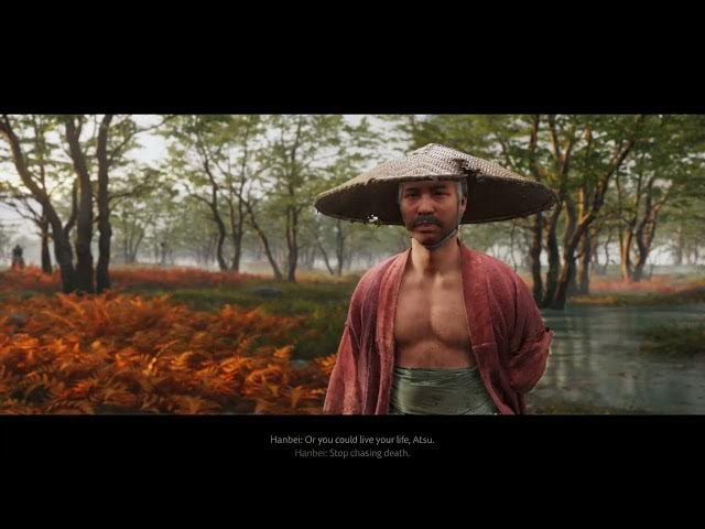 Video thumbnail for Ghost of Yotei - Shogun of The North: Talk To Hanbei "I Made a Promise To My Family" Cutscene
