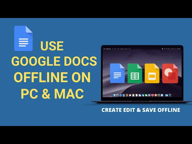 Video thumbnail for How To Use Google Docs Offline on PC & Mac