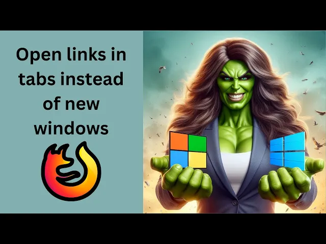 'Video thumbnail for How to Enable 'Open links in tabs instead of new windows' in Firefox on Windows 11 or 10?'