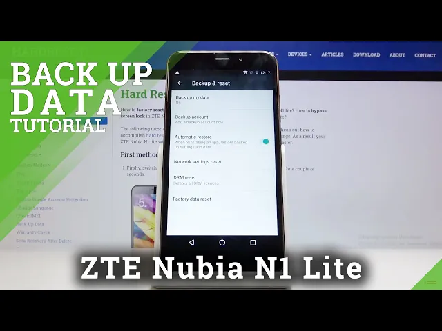 Video thumbnail for How to Do Google Backup in ZTE Nubia N1 Lite – Copy & Save Data
