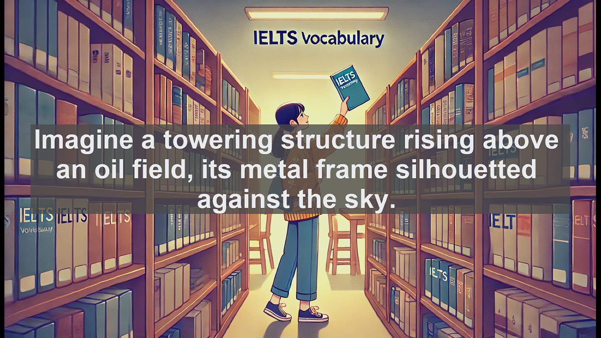 'Video thumbnail for 5000 Must Know IELTS 8.0 Vocabulary - IELTS Vocabulary: Understanding 'Derrick' in Industrial Contexts'