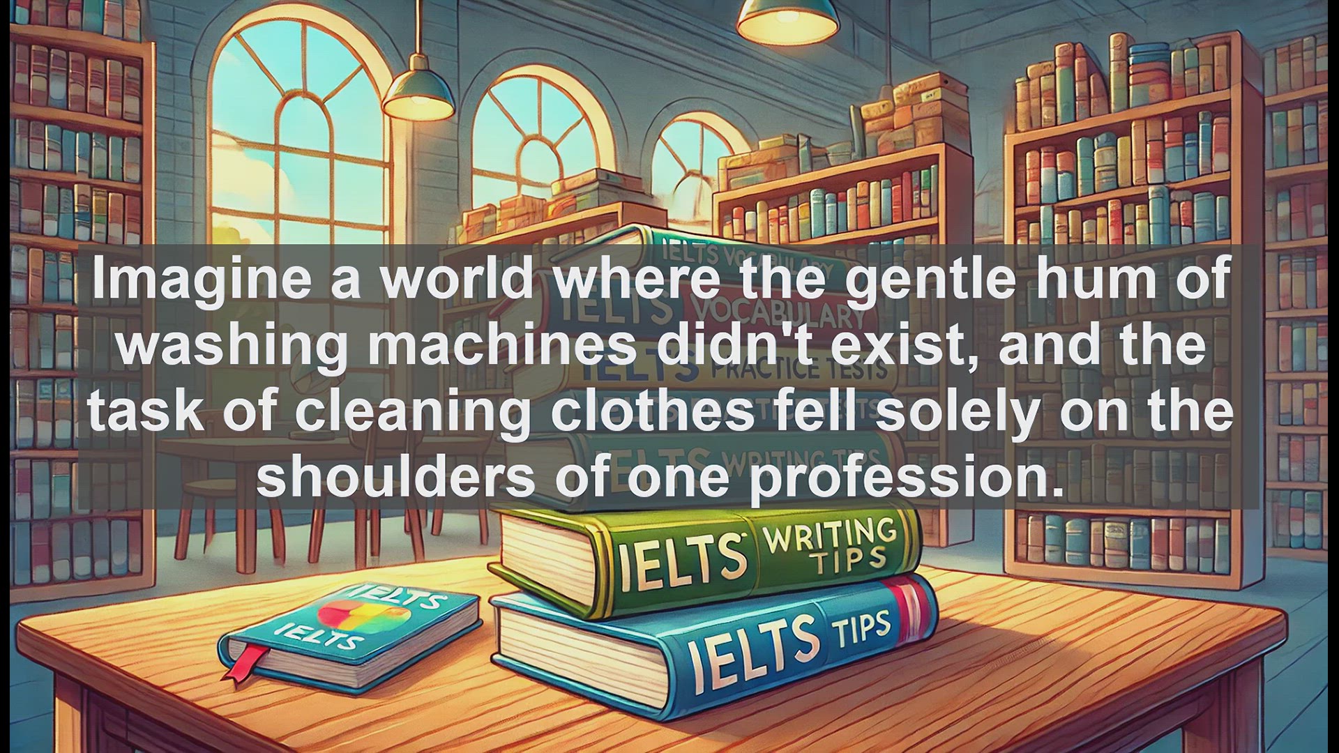 'Video thumbnail for 5000 Must Know IELTS 8.0 Vocabulary - The Word 'Laundress': History and Usage Explained'