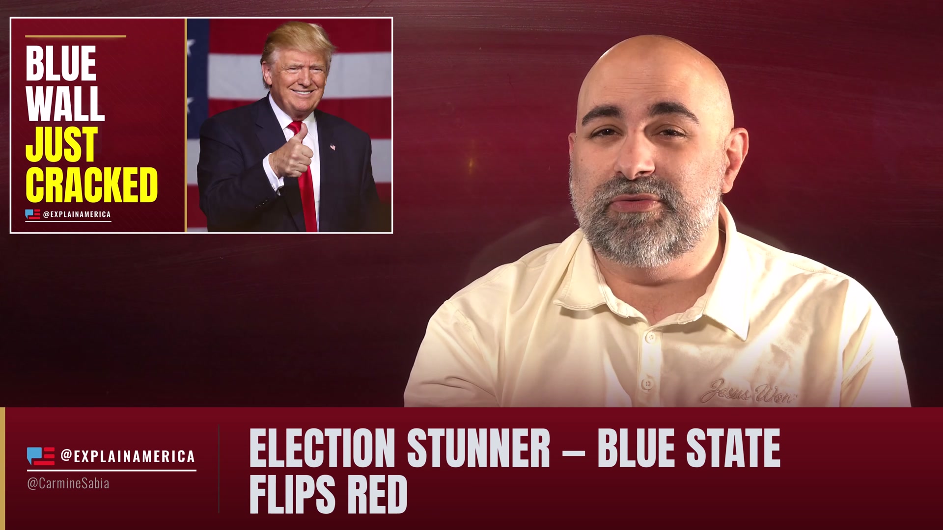 Video thumbnail for Election Stunner — BLUE STATE Flips Red