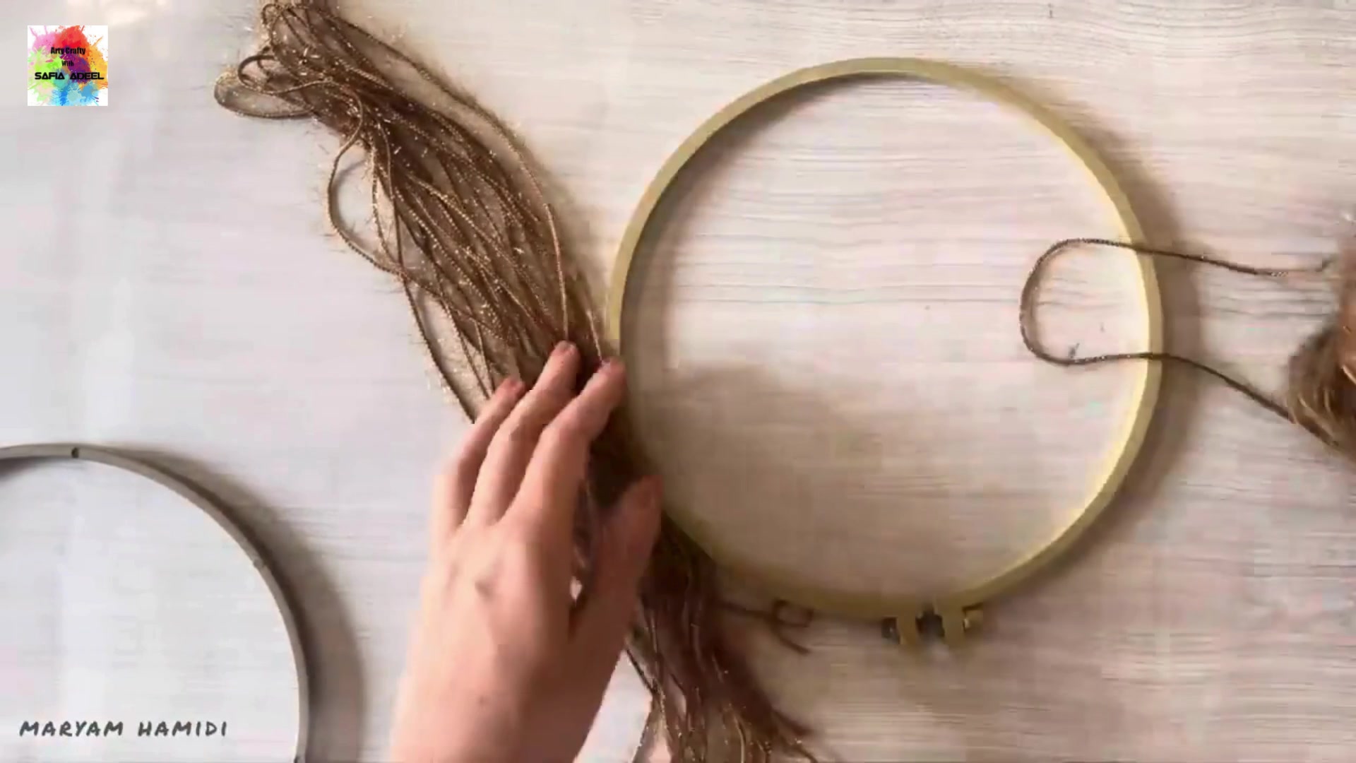 Video thumbnail for Cute Decoration Wall Hanging / Woolen Tree  By Using woolen Thread