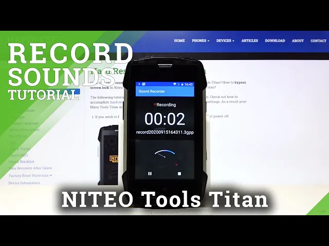 Video thumbnail for How to Use Sound Recorder on Niteo Tools Titan – Record Audio