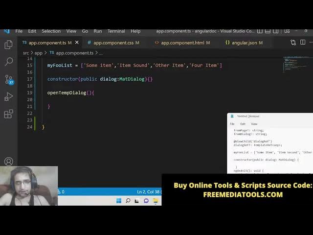 Video thumbnail for Angular 14 Project to Show List Data in Material Dialog Popup Window on Button Click in TypeScript