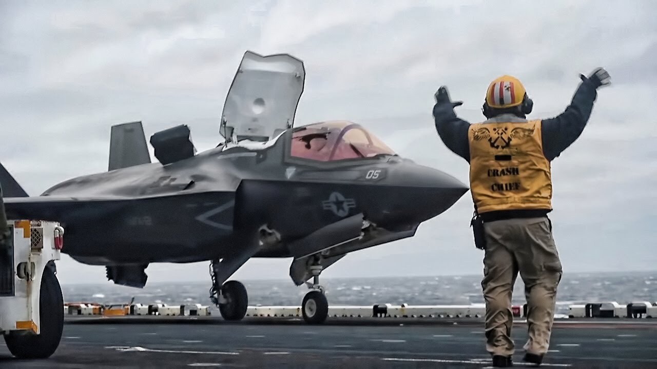 Video thumbnail for F-35B Lightning II • First Deployment On USS Wasp (2018)
