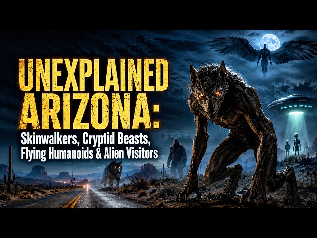 Video thumbnail for UNEXPLAINED ARIZONA: Skinwalkers, Cryptid Beasts, Flying Humanoids & Alien Visitors