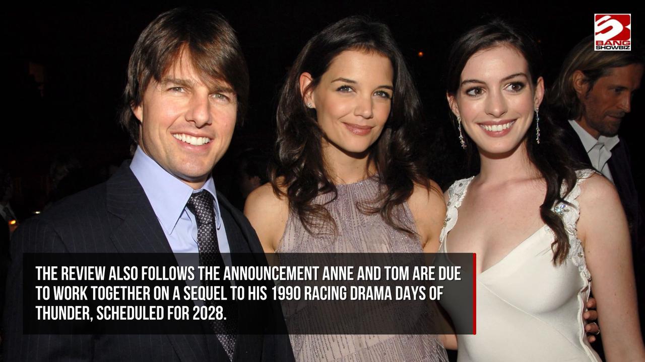 Video thumbnail for Anne Hathaway has thrown her support behind Tom Cruise’s latest film