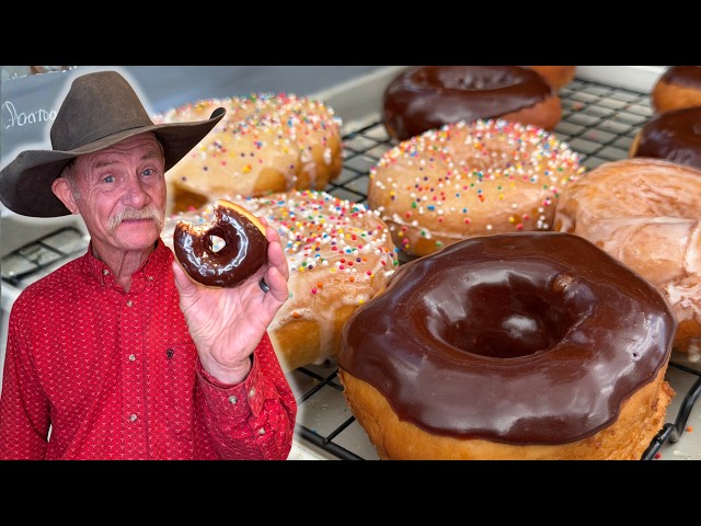 Video thumbnail for The Best Homemade Amish Donuts (Soft, Fluffy & Chewy)