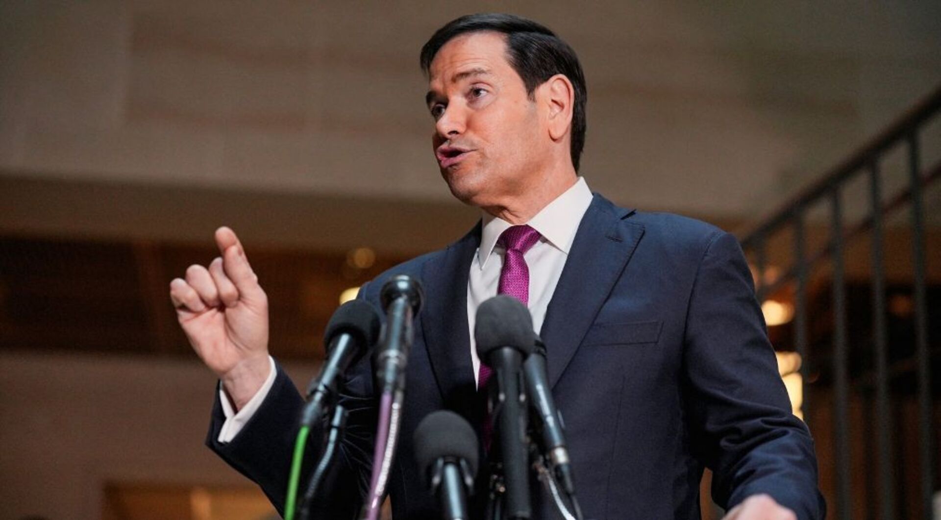 Video thumbnail for Rubio says US strikes on Iran were pre-emptive and necessary in Capitol Hill briefing