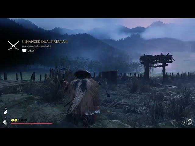Video thumbnail for Ghost of Yotei - Chapter 1 Father's Forge: Upgrade the Kusarigama and Dual Katana III Gameplay