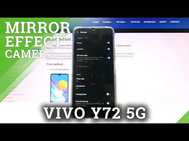 Video thumbnail for How to Switch On/Off Camera Mirror Effect on VIVO Y72 5G – Manage Camera Effects
