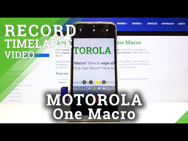 Video thumbnail for Discover Advanced Camera Feature Motorola One Macro – Record Videos in Timelapse