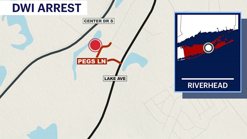 Video thumbnail for Man arrested for DWI after crashing into retaining wall in Riverhead