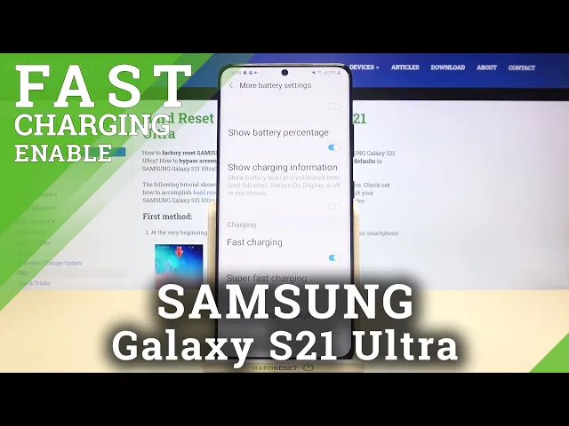 Video thumbnail for How to Turn On Super Fast Charging in Samsung Galaxy S21 Ultra?