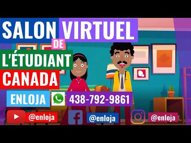 Video thumbnail for 🔵🇨🇦 SALON VIRTUEL DE L'ÉTUDIANT 28 ET 29 JANVIER 2021.#ENLOJA#QUEBEC#CANADA#ETUDIER#SALON#VIRTUEL.