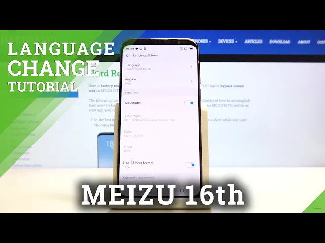 Video thumbnail for How to Set Up Language in MEIZU 16TH – Change Language