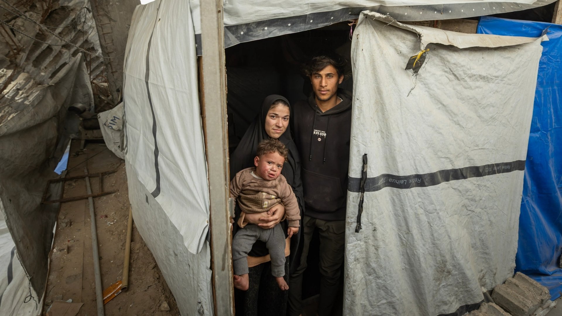 Video thumbnail for Israeli air strikes intensify across Gaza: Rising civilian toll and makeshift shelters destroyed